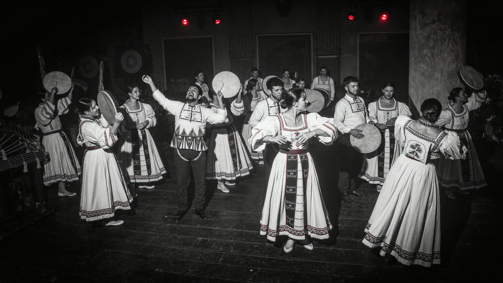 Pizziche Tammuriate Tarantelle — Live performance and workshop with Abbentu — a group from Calabria, southern Italy. Pizziche, tammuriate, and tarantelle: ancient music and movement traditions.