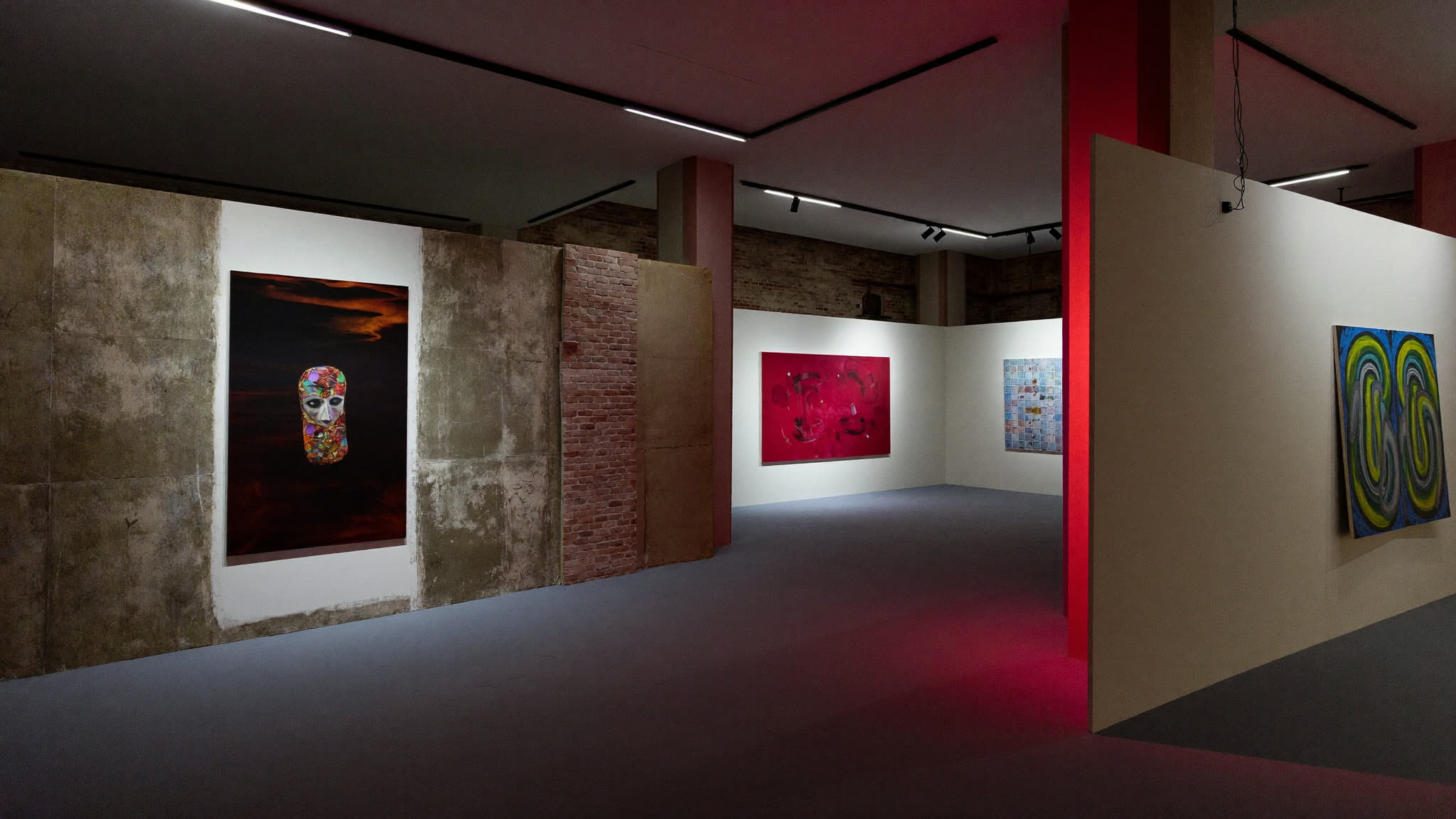 The Black-E ground floor gallery space — interlinked exhibition rooms